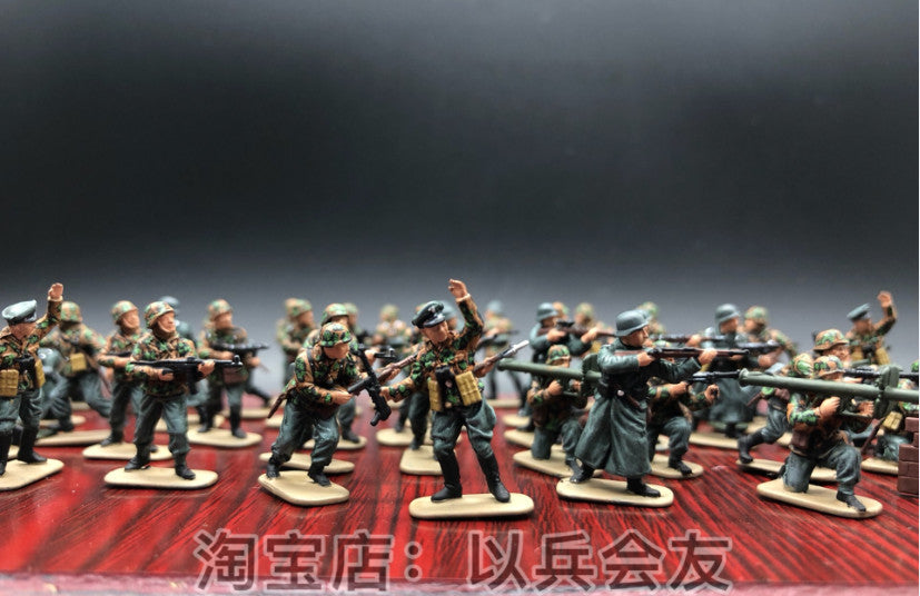 1/72 48Pcs World War II German Soldier Model