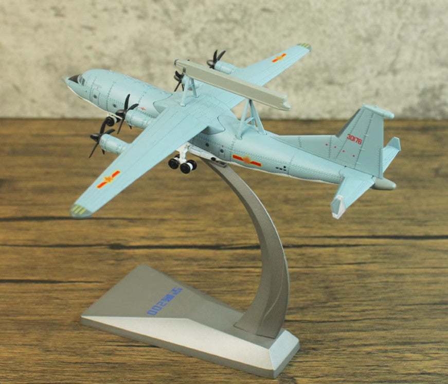 1:200 18CM AVIC KJ-200 AWACS Early Warning Aircraft Diecast Military Plane Model