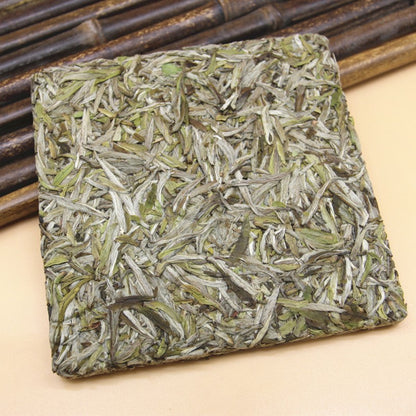 100g Authentic Fuding High Mountain White Tea 2020 Bai Hao Yin Zhen Tea Bricks
