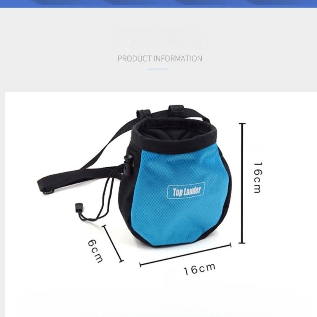 Outdoor hiking and climbing magnesium powder bag, anti slip powder waist bag