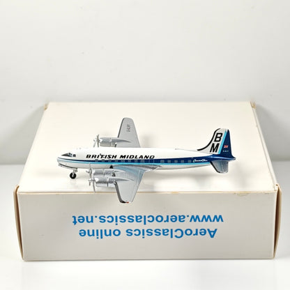 1:400 Aeroclassics British Midland CL-4 Passenger Airplane Diecast Plane Model