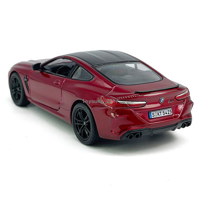 1/38 BMW M8 Competition Model Car Diecast Toy Cars Boys Toys for Kids Gifts Red