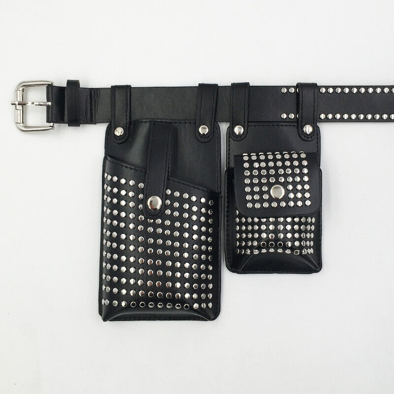 2 Piece Women's Belt Bag Waist Bags Female Leather Flap Crossbody Chest Bag