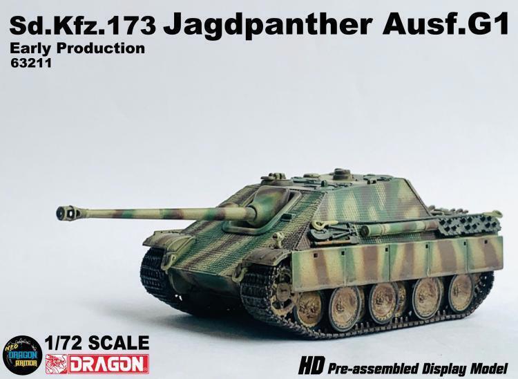 Dragon 1/72 Sd.Kfz.173 Cheetah Tank Destroyer G1 Early Finished Model