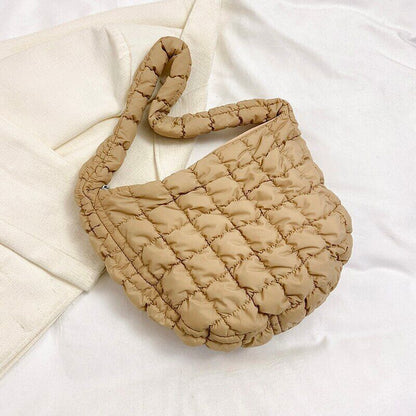Casual Handbag for Women Cloth Shopper Shopping Bag Fabric Shoulder Side Bag