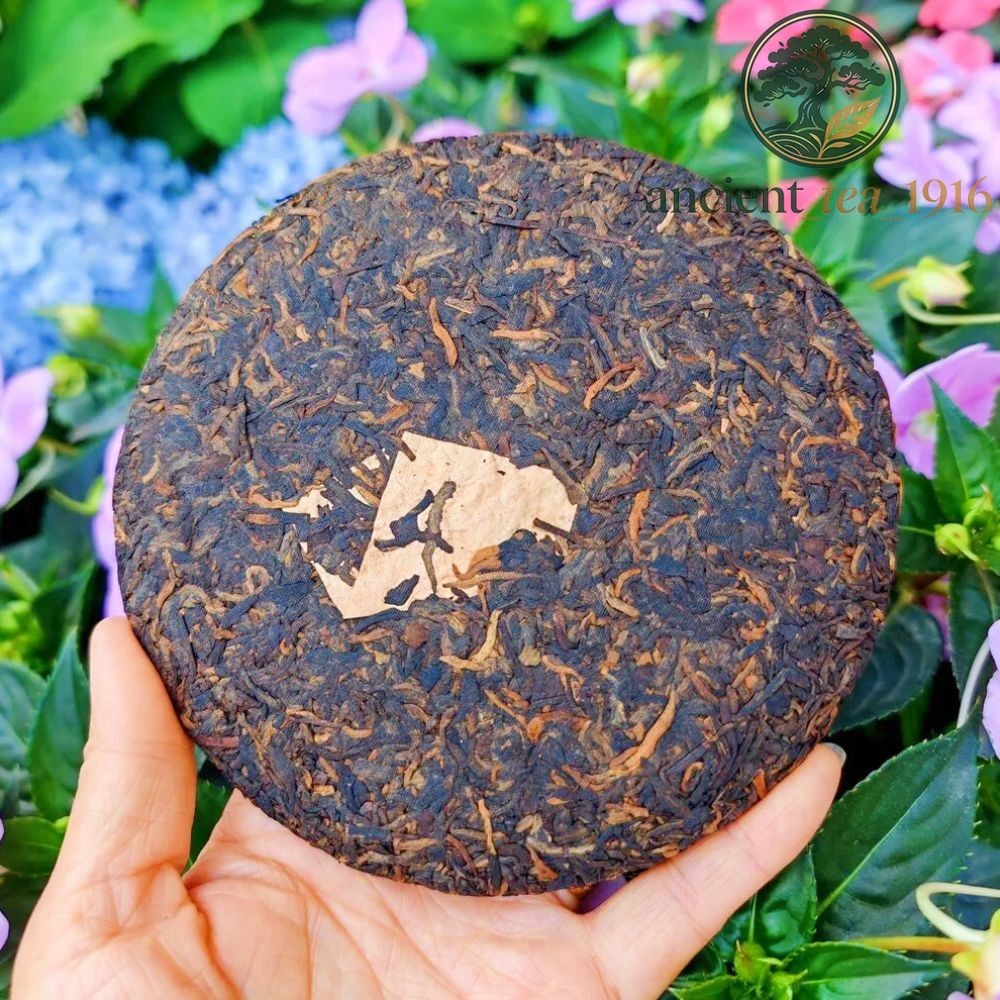 200g 2018 Yunnan Pu'er Tea Ancient Tree Ripe Tea Aged Pu Erh Tea Cake