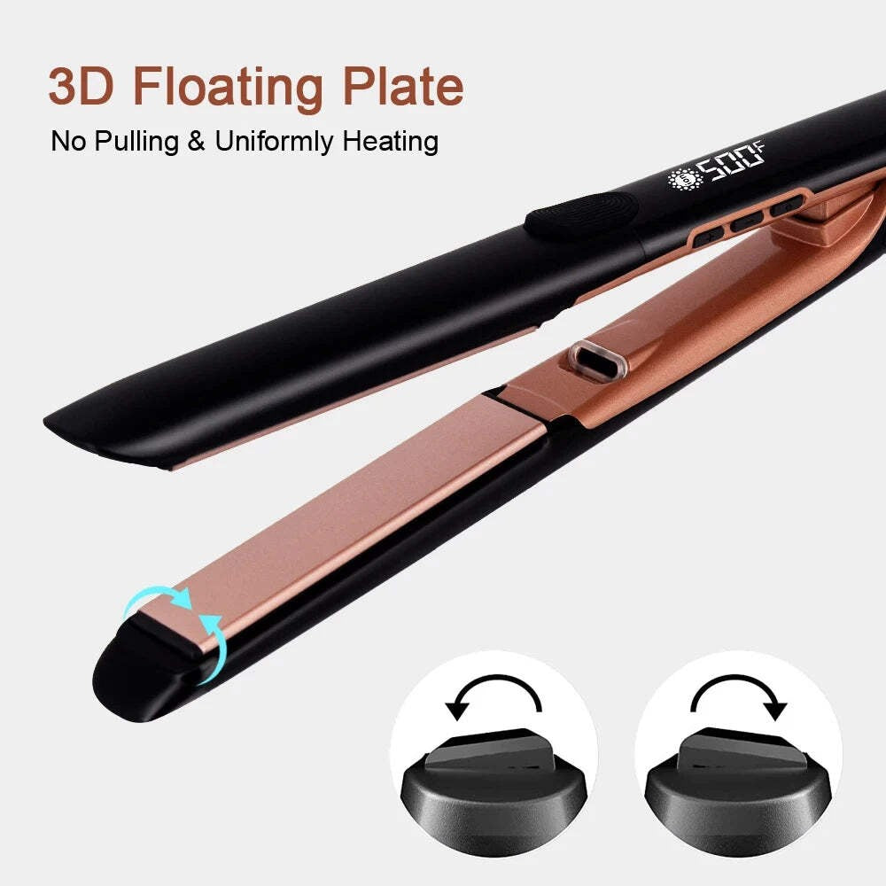 Plasma Hair Straightener 260°C Ionic Ceramic Flat Iron