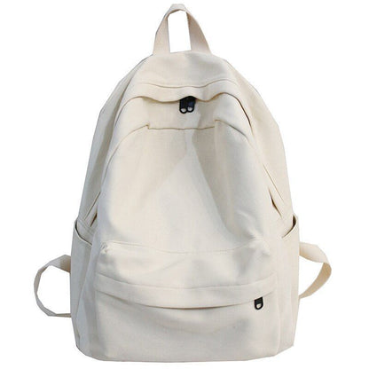 Student Cotton Canvas Backpack Vintage School Bag Fashion Luxury 30*13*40 CM 1PC