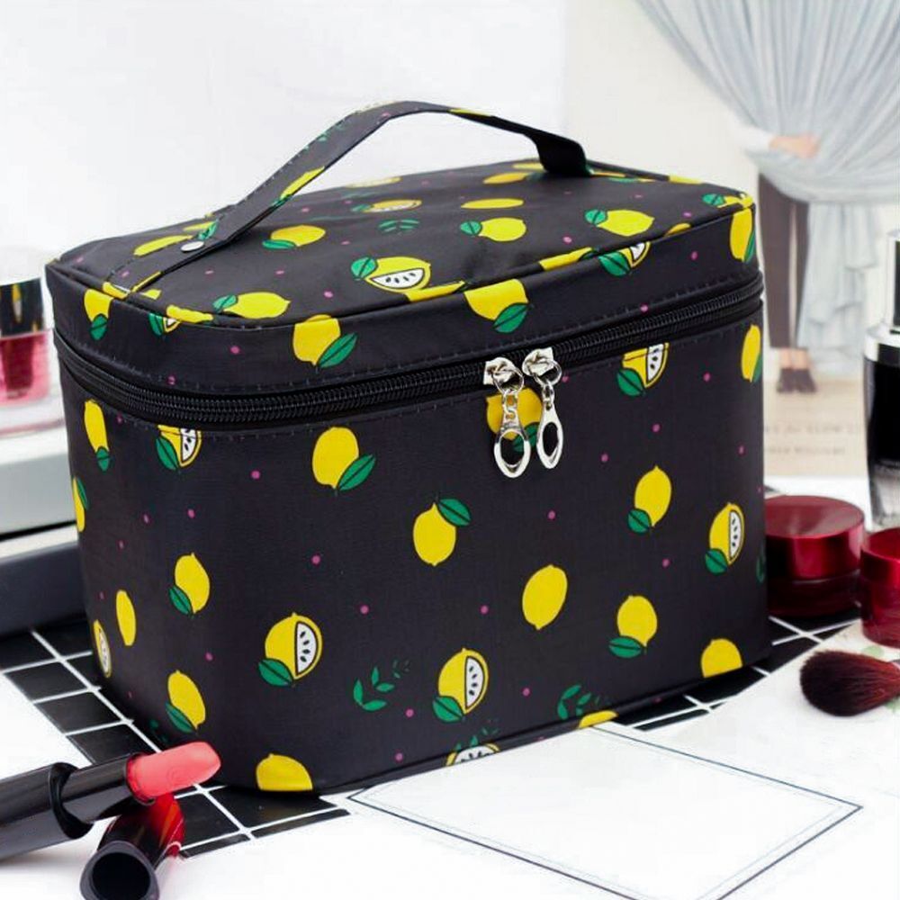 Square Cosmetics Storage Bags Travel Pouch Toiletries Organizer S/M/L Polyester