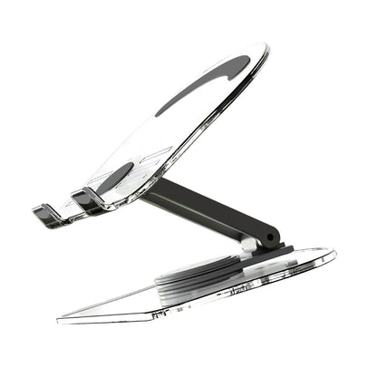 Acrylic Tablet Stand Desktop Foldable Holder 360° Rotation Base Clear Bracket mq