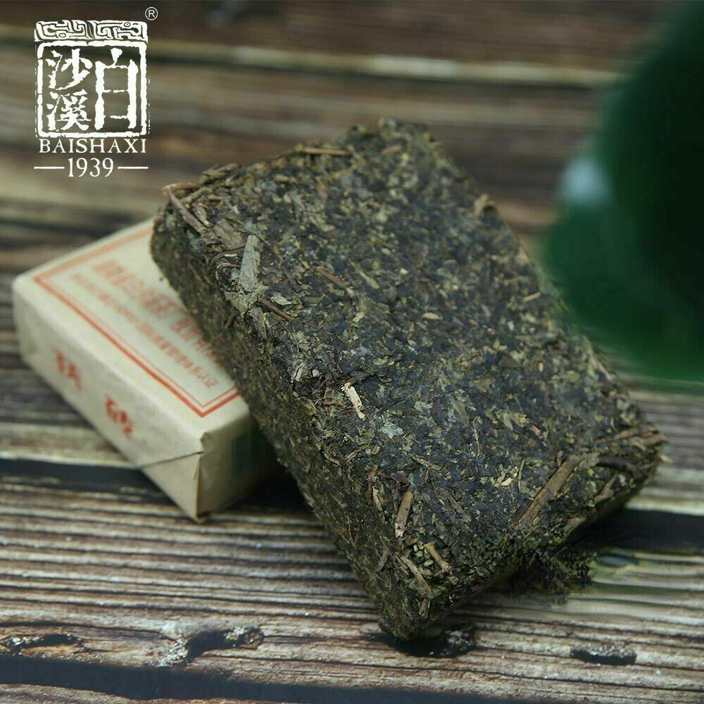 300g Anhua Baishaxi Dark Tea with Golden Flower Top-grade Dark Tea Fu Brick