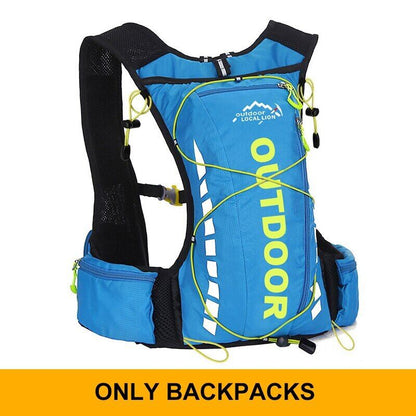 Cycling Backpack Men Women Nylon Bag Hiking Camping 250ml 1.5L Water Bag
