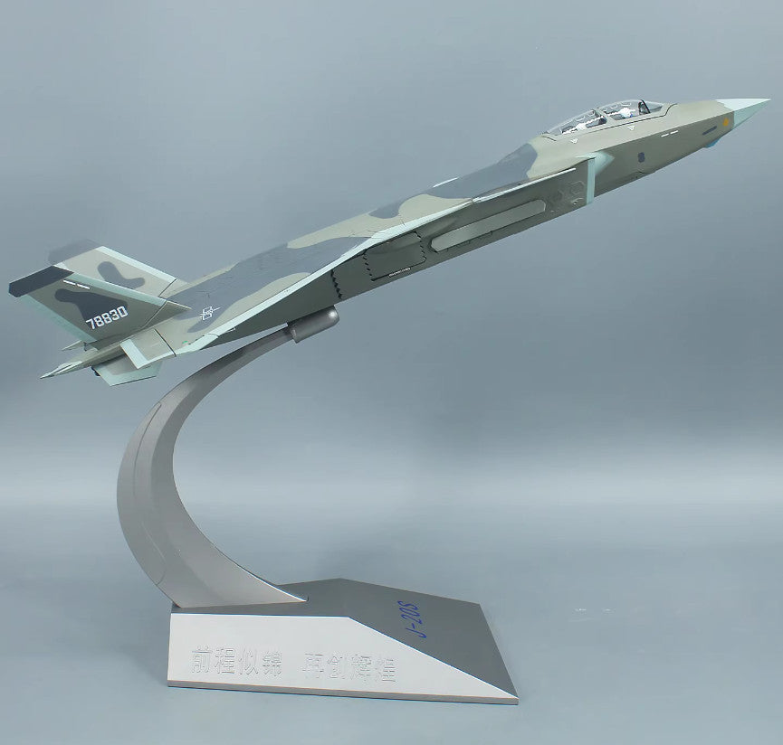 45CM 1:48 J-20S Stealth Fighter Aircraft Plane Diecast Military Airplane Model