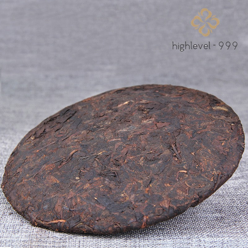 357g Ripe Pu-erh Tea 2009 Raw Material Menghai Bulang Mountain Tea Cake