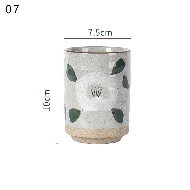 300ml Vintage Japanese Ceramic Mugs Tea Wine Sushi Sake Cup Restaurant Travel
