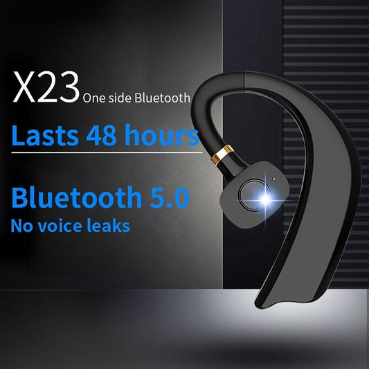 Bluetooth Single Headset Wireless Earbud In Ear Earphone Ear Hook For Cell Phone