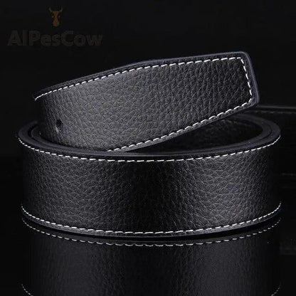 3.5mm Replacement Belt Genuine Leather LUXURY Mens Reversible Strap For H Buckle