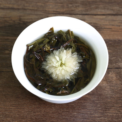 GOARTEA 2017 yr White Chrysanthemum Yunnan Puer Tea Pu'er Puerh Tea Raw Ball Tuo-