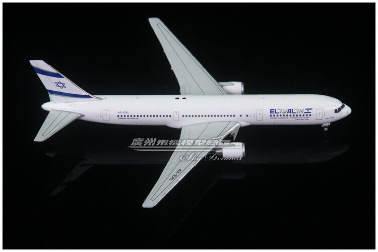 1:400 JC WINGS ISRAEL AIRLINES BOEING 767-300ER Passenger Airplane Diecast Model