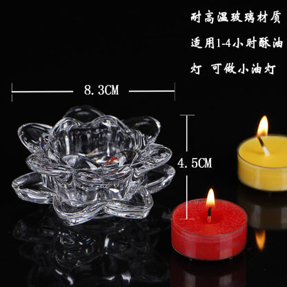 Provide lamps Buddhist lamps lotus lamps crystal glass lamp holders lamp holders