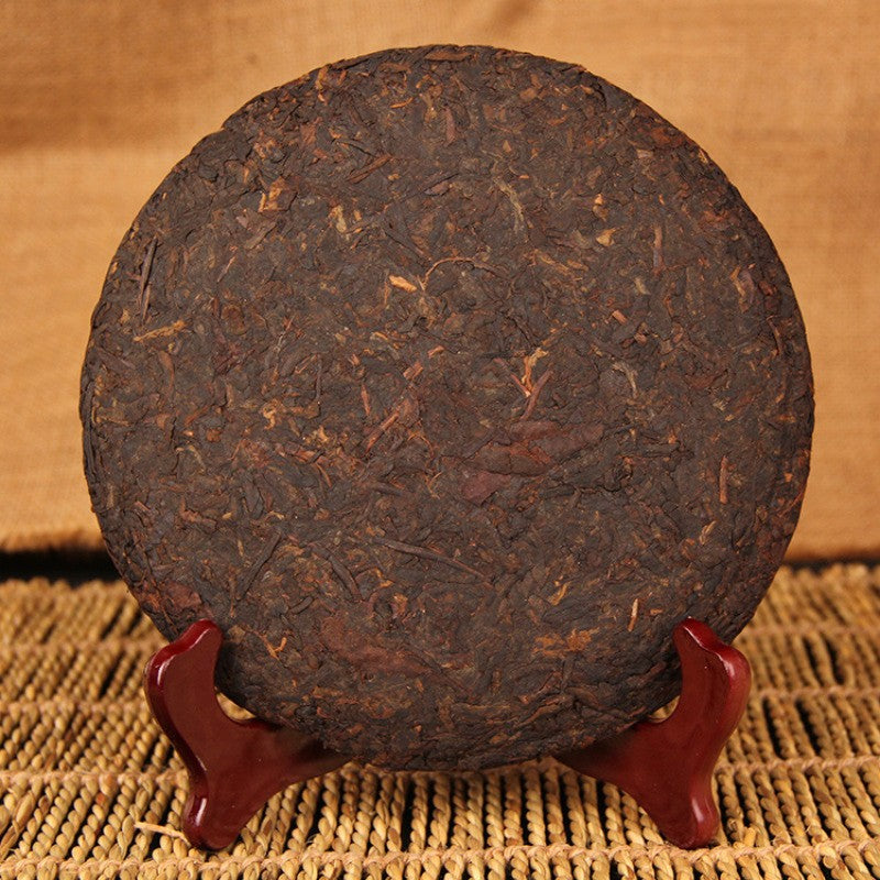 357g Ripe Pu'er Tea Cake Yunnan Seven Sons Eight Years Aged Flavor