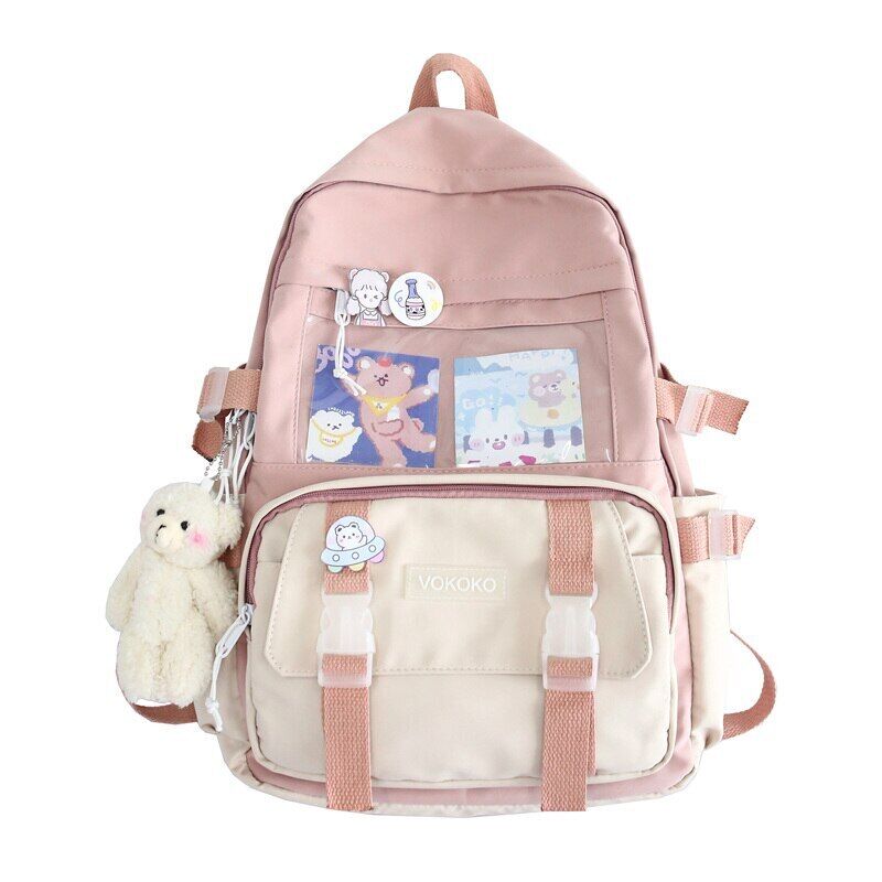 Women Backpack Teenager Girl BookBag Laptop Rucksack Student School Bag Female