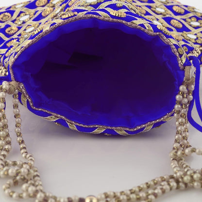 Handmade Rare Women's Indian Traditional Potli Bag For Wedding Party KUBMART1149