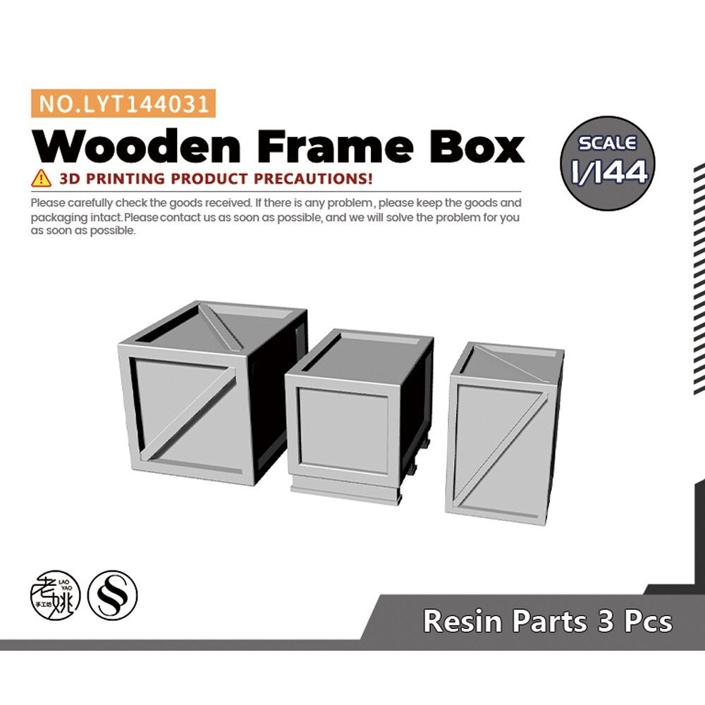 Yao's Studio LYT144031 1/144 Wooden Frame Box For Model Railroads Display
