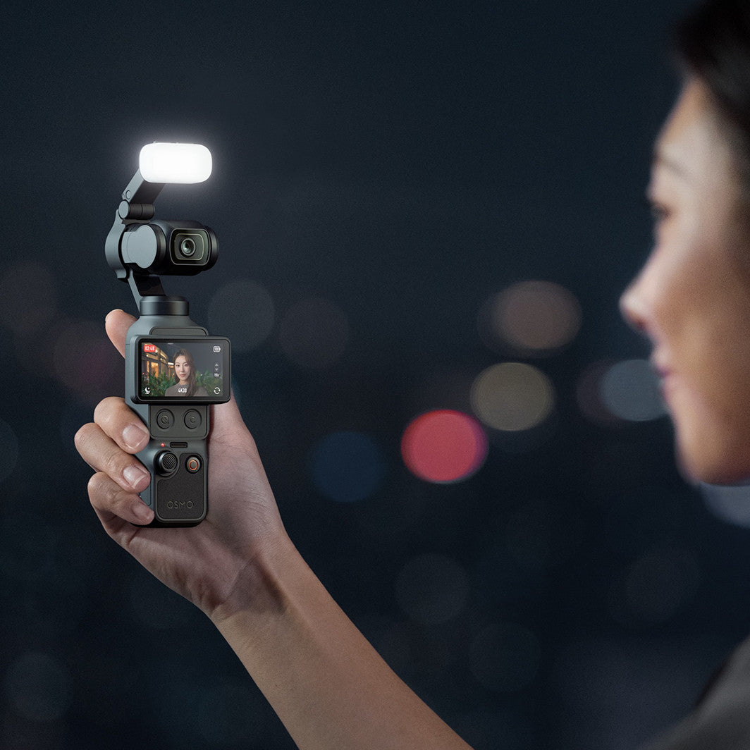 Original Osmo Pocket 4 Fill Light – Magnetic, 3-Color Temp, Low Light Fix