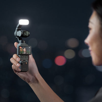 Original Osmo Pocket 4 Fill Light – Magnetic, 3-Color Temp, Low Light Fix