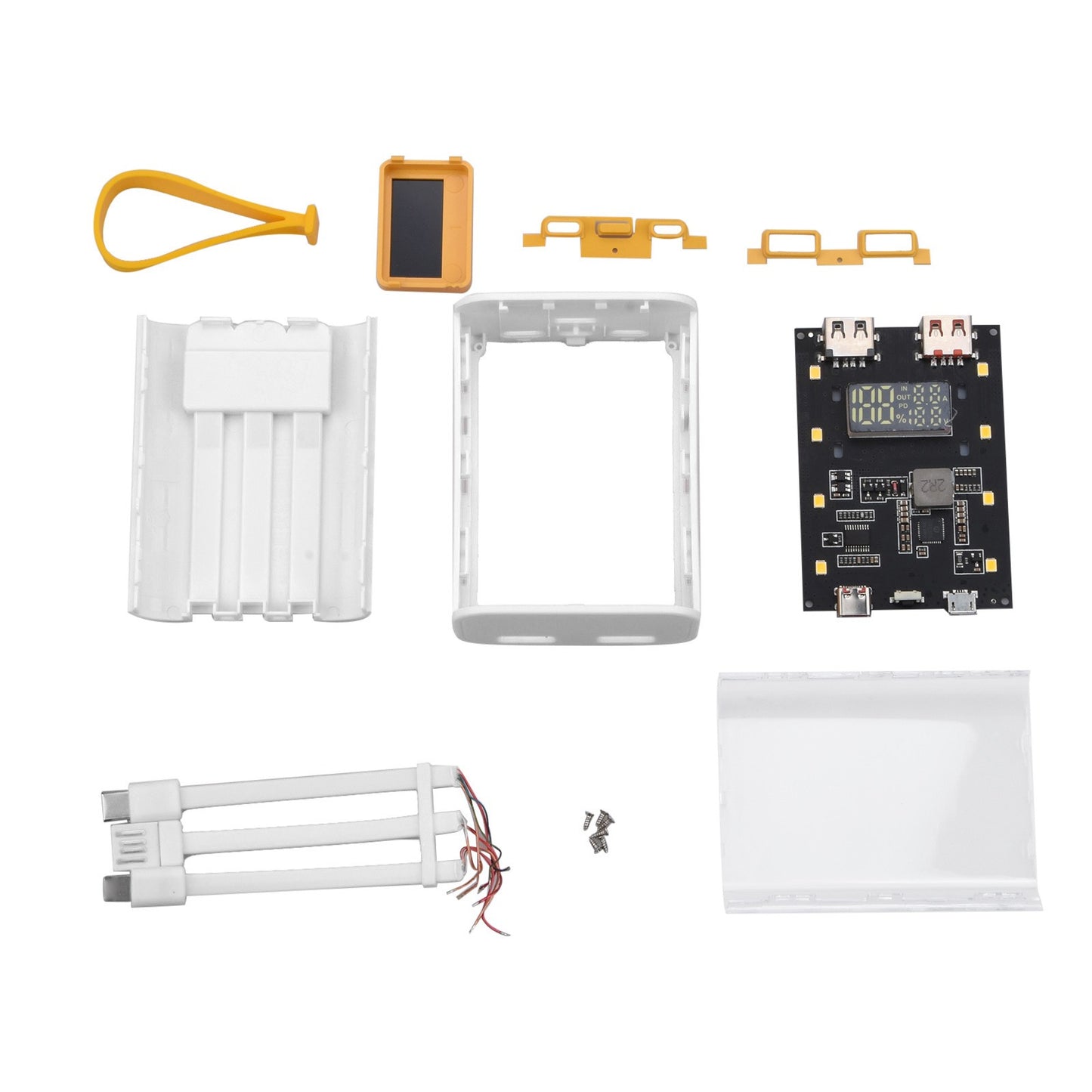 DIY Battery Case LCD Display Power Bank Shell Charger Box Fast Charging Tool gg