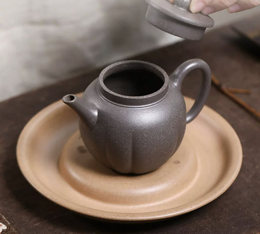200cc chinese Yixing Handmade Zisha teapot TianQingNi GongDeng Gongfu Hu Tea Pot