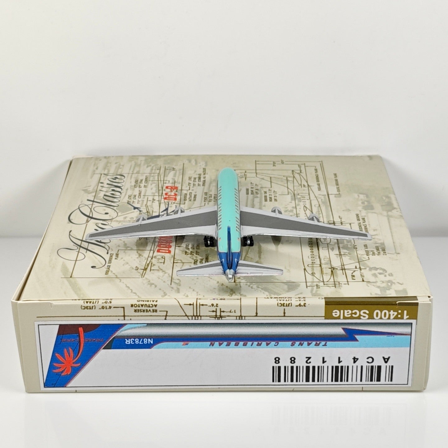 1:400 Aeroclassics Trans Caribbean Airways DC-8 Passenger Plane Diecast Model