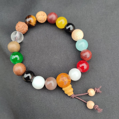 Bodhi Mala Monk Tibetan Rosary Buddha Amitabha Praying Multiple Colors Bracelet
