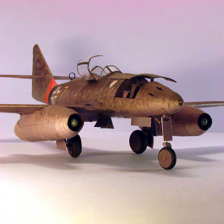 1:33 WWII German ME-262 Fighter Jet Paper Model Unassembled Military Aircraft