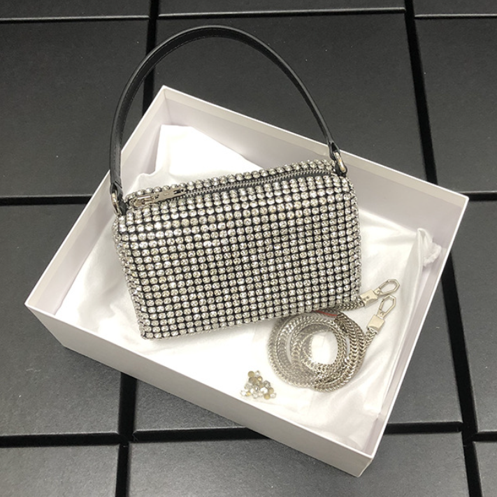 Hobo Bag Women Handbag Shoudler Handbag Hobos Rhinestone Handbag Lady Shiny