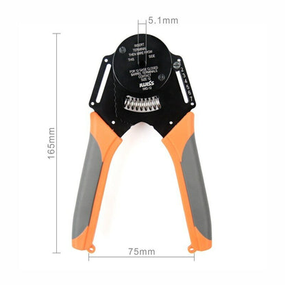 IWD-12 Solid Barrel Pins Plug Spring Terminal Cable Crimper Aviation Crimping