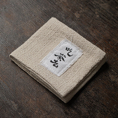 Japanese Tea Towel Retro Handmade Cotton Linen Tea Mat Coaster Pot Rag Mat