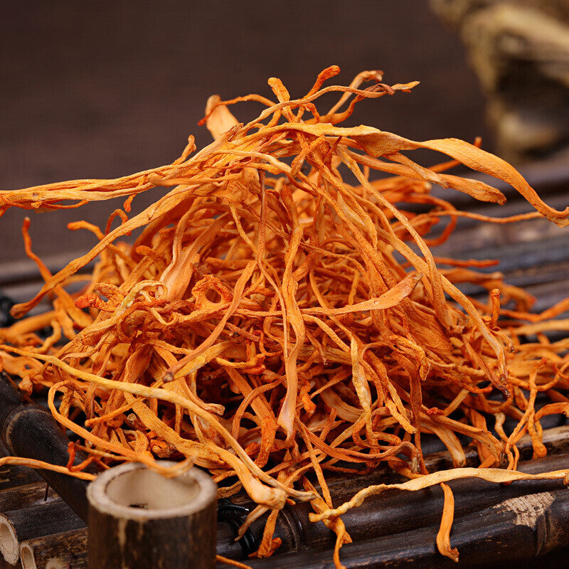 80g Chinese Tradition Medicine Organic Cordyceps Sinensis Dried Mushroom