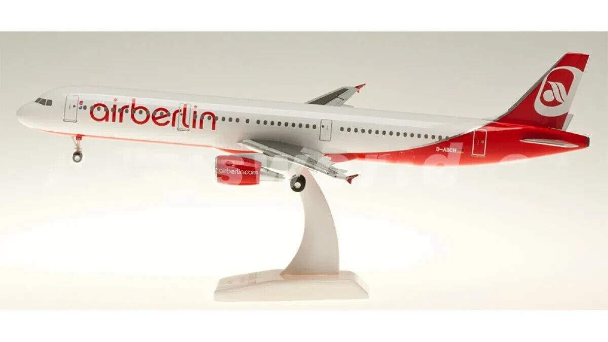 1:200 Hogan Airberlin AIRBUS A321 Passenger Airplane ABS Plastic Aircraft Model