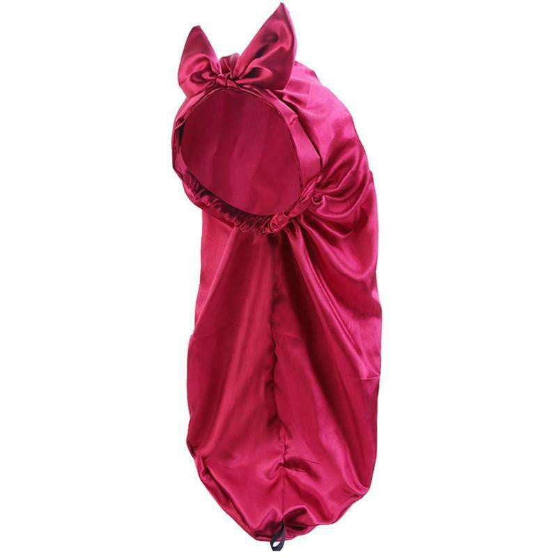 Satin Silk Bonnet Sleep Caps Head Cover Turban Wrap Long Hair Comfortable Gift