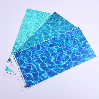 Lakes Scene Model Making Plastic Simulation Water River Effect Pattern Paper Kit