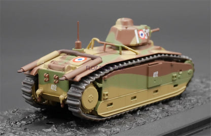 for IXO WWII France Char B1 Bis 3eme Compagnie 46e Bataillon de chars 1/72 Model