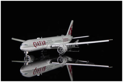 1:400 JC Wings QATAR BOEING 777-300ER Passenger Airplane Flap Down Diecast Model