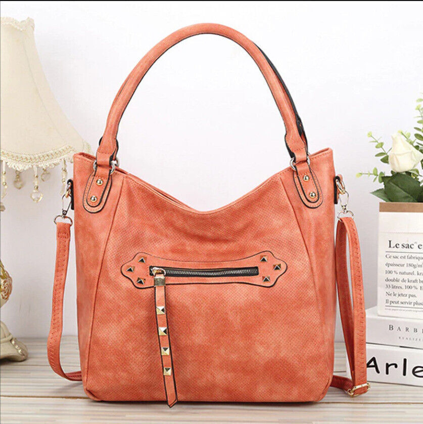Celela Women Ladies Studs Tote Handbag Crossbody Bag Shoulder Tote Bag Purse US