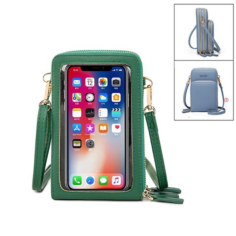 Women Leather Shoulder Bags Large Capacity Crossbody Bags Handbag Phone Purse
