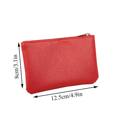 Zipper Coin Purse Key Storage Bag Coin Purse PU Coin Purse Stylish Classic ⊹ ⊰