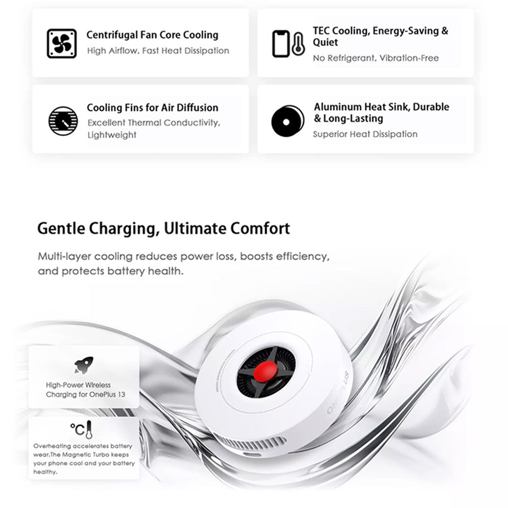 Original OnePlus AIRVOOC 50W Wireless Charger – Magnetic for OPPO Find X8/iPhone