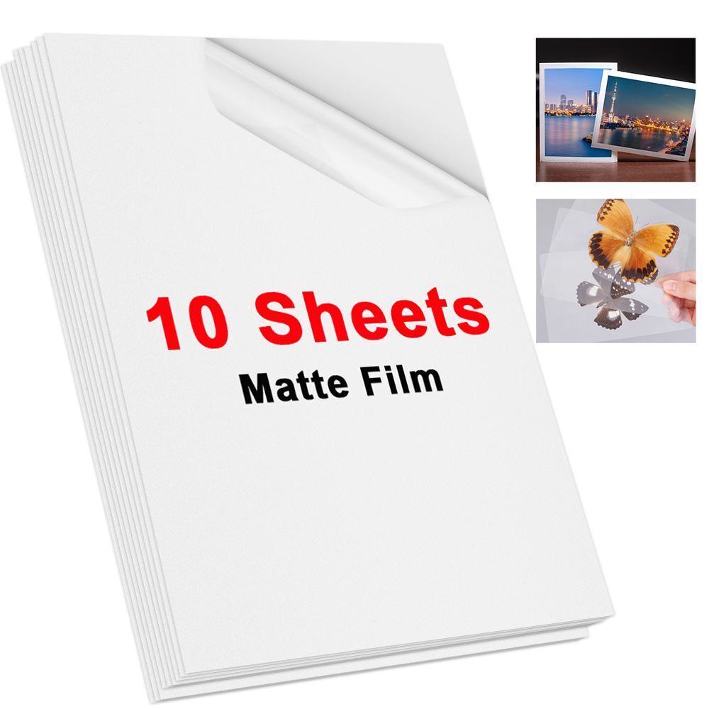 Photo Paper A4 Self-Adhesive Stickers 10 Sheets Holographic Cold Laminating Film