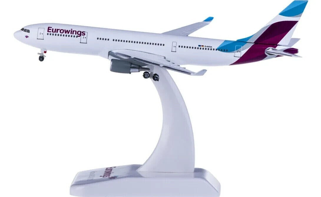 1:500 Hogan Eurowings AIRBUS A330-200 Passenger Aircraft Diecast Airplane Model